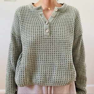 Green Chunky Sweater